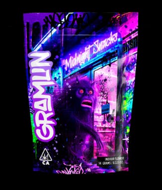 Photograph of product: GRAMLIN FLOWER MIDNIGHT SNACKS 3.5G