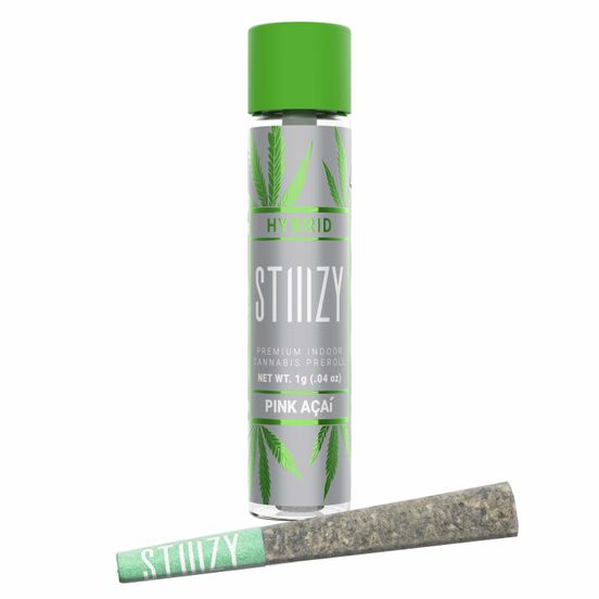 Photograph of product: [STIIIZY] Infused Preroll - 1g - 40s Pink Acai (H) - 