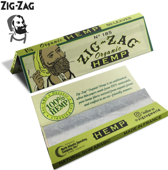 Photograph of product: Zig Zag | 1 1/4" Organic Hemp Rolling Papers