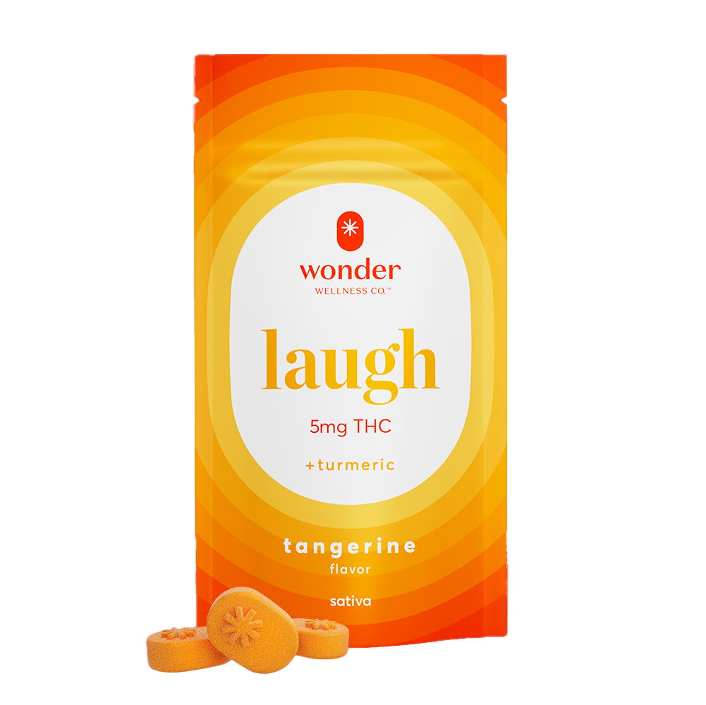 Photograph of product: Laugh Tangerine Gummies (100mg)