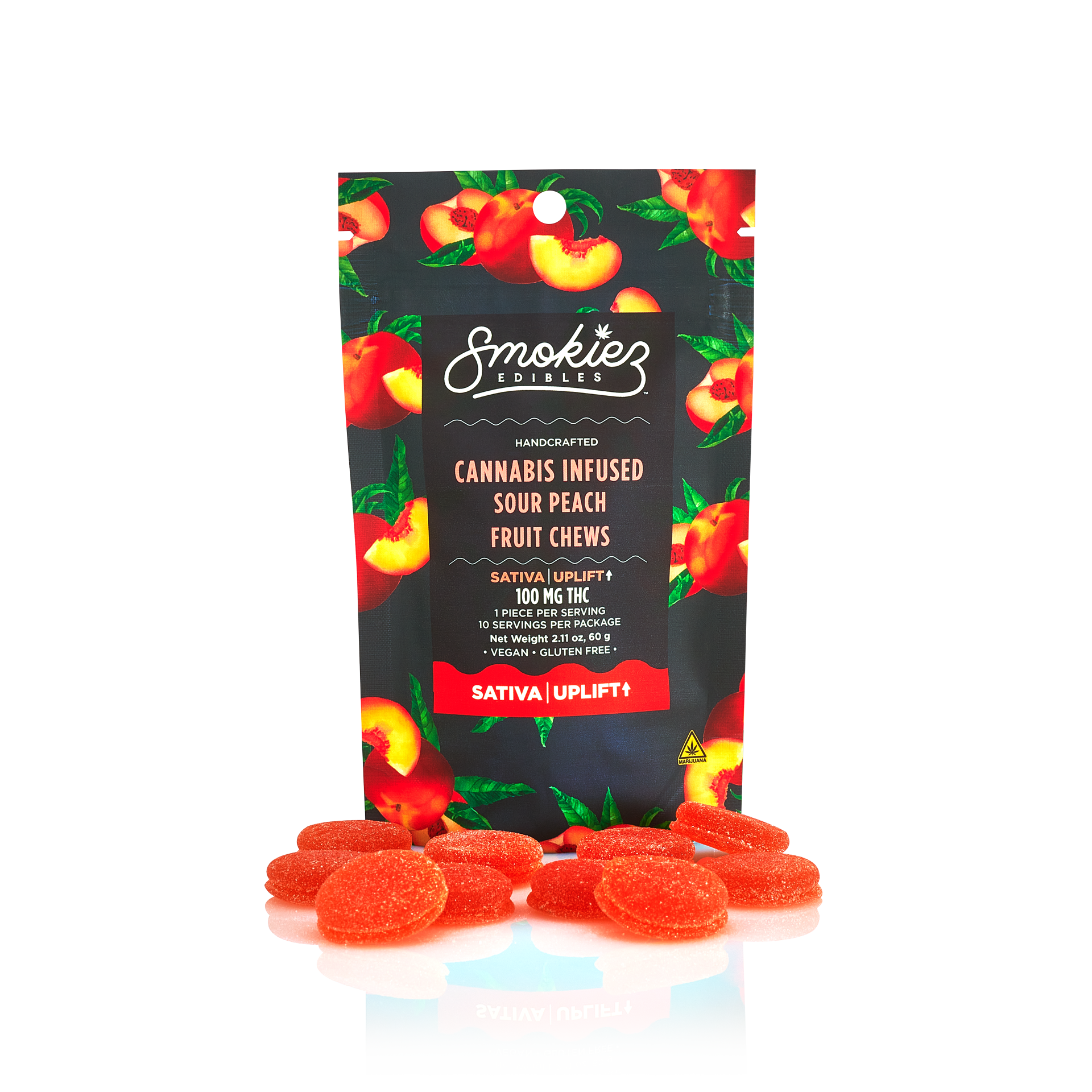 Photograph of product: (Smokiez) Sour Peach - Oui'd