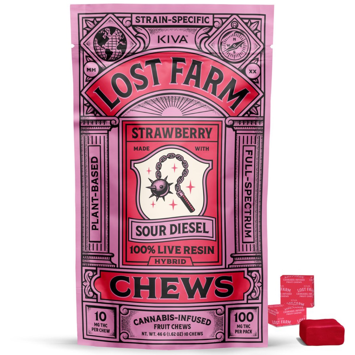 Photograph of product: Fruit Chews | Lost Farm | Strawberry [10pk]