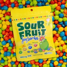 Photograph of product: joybombs  Sour blend fruit chews