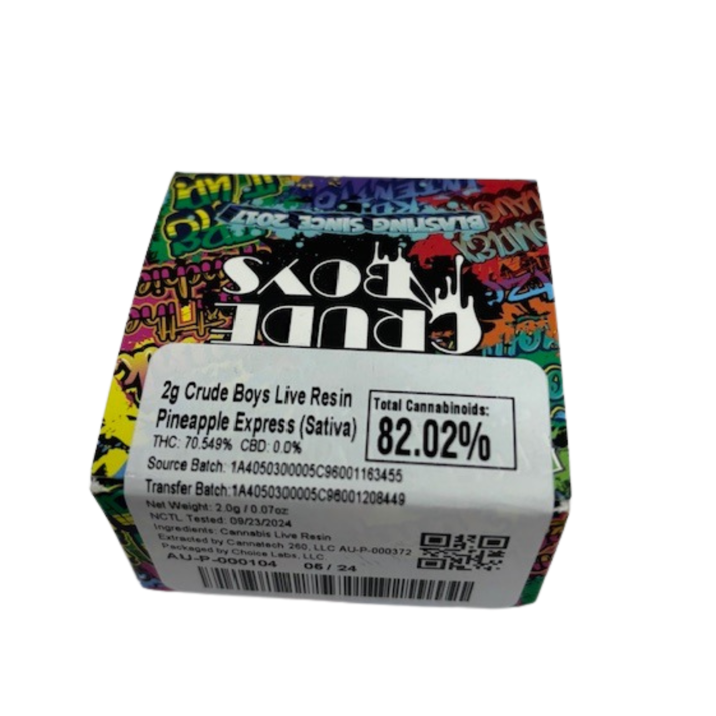 Photograph of product: Crude Boys - Pineapple Express Live Resin