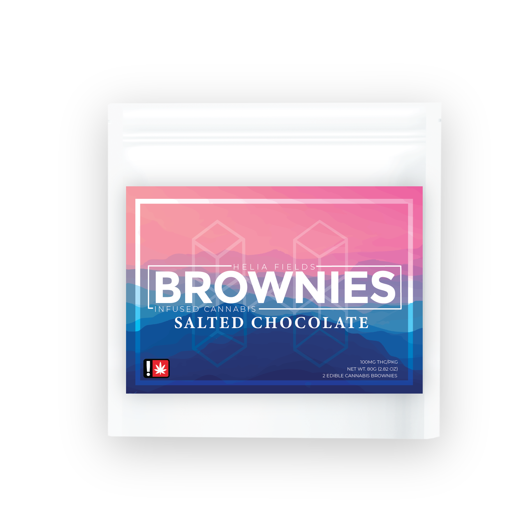 Photograph of product: Helia Fields - Salted Chocolate Brownie 2pk