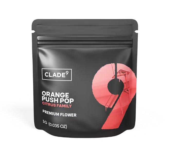 Photograph of product: Clade9 Orange Push Pop Flower - 1g