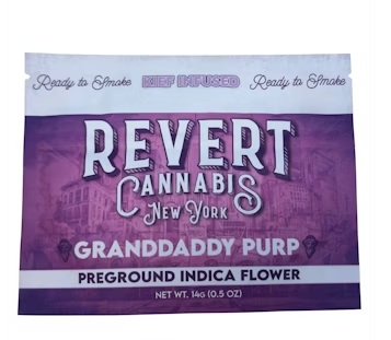 Photograph of product: Granddaddy Purp Kief Infused Ground Flower | 14g