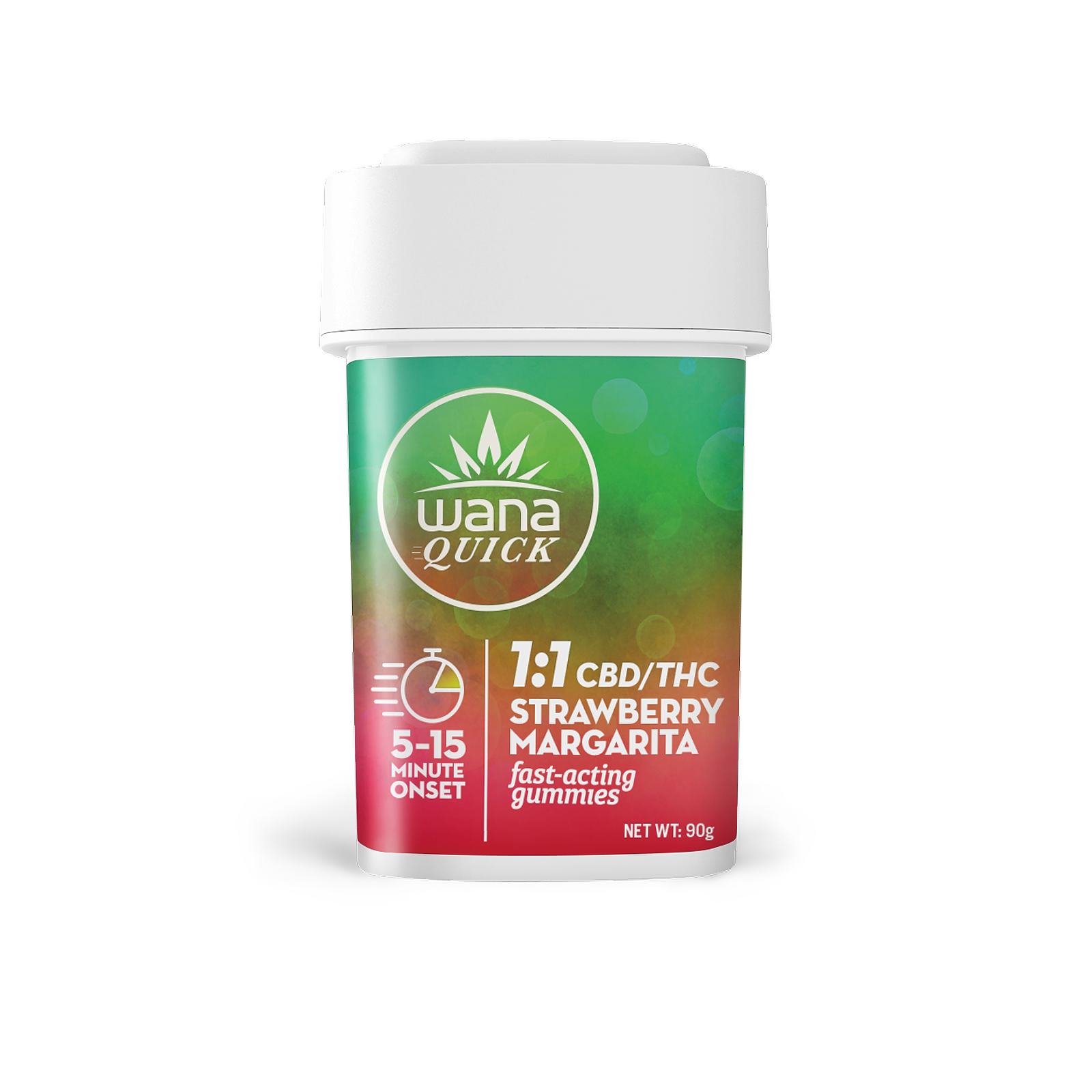 Photograph of product: Strawberry Margarita | 1:1 TH-oui:CBD Fast Acting Gummies 20pk