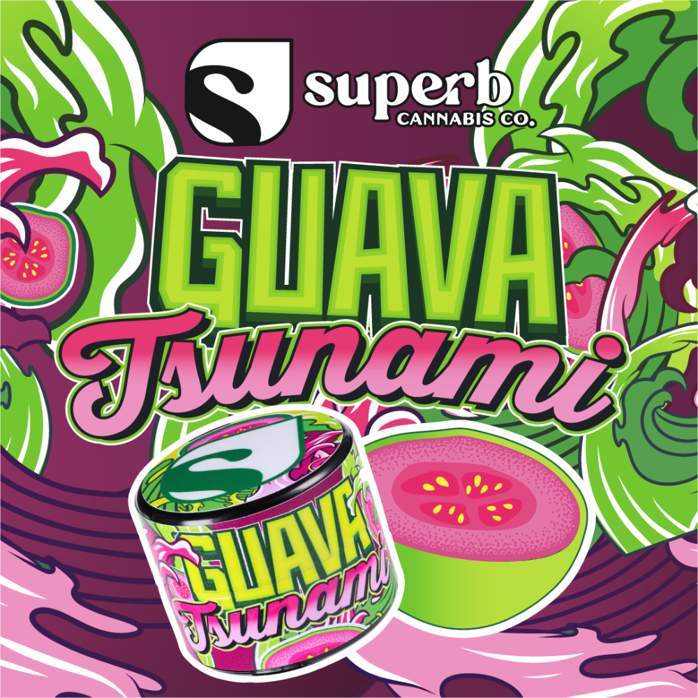 Photograph of product: Superb Oui'd Live Rosin Tier 1 | Guava Tsunami