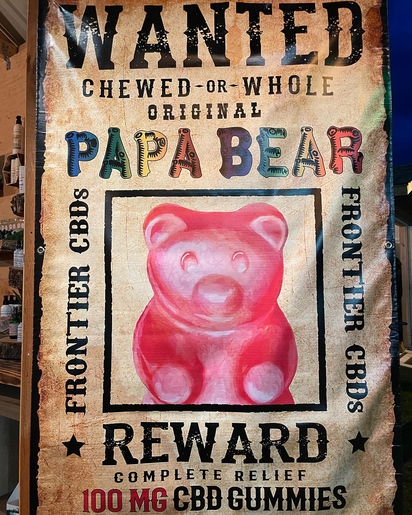 Photograph of product: Papa Bear CBD Gummy (100mg) Single