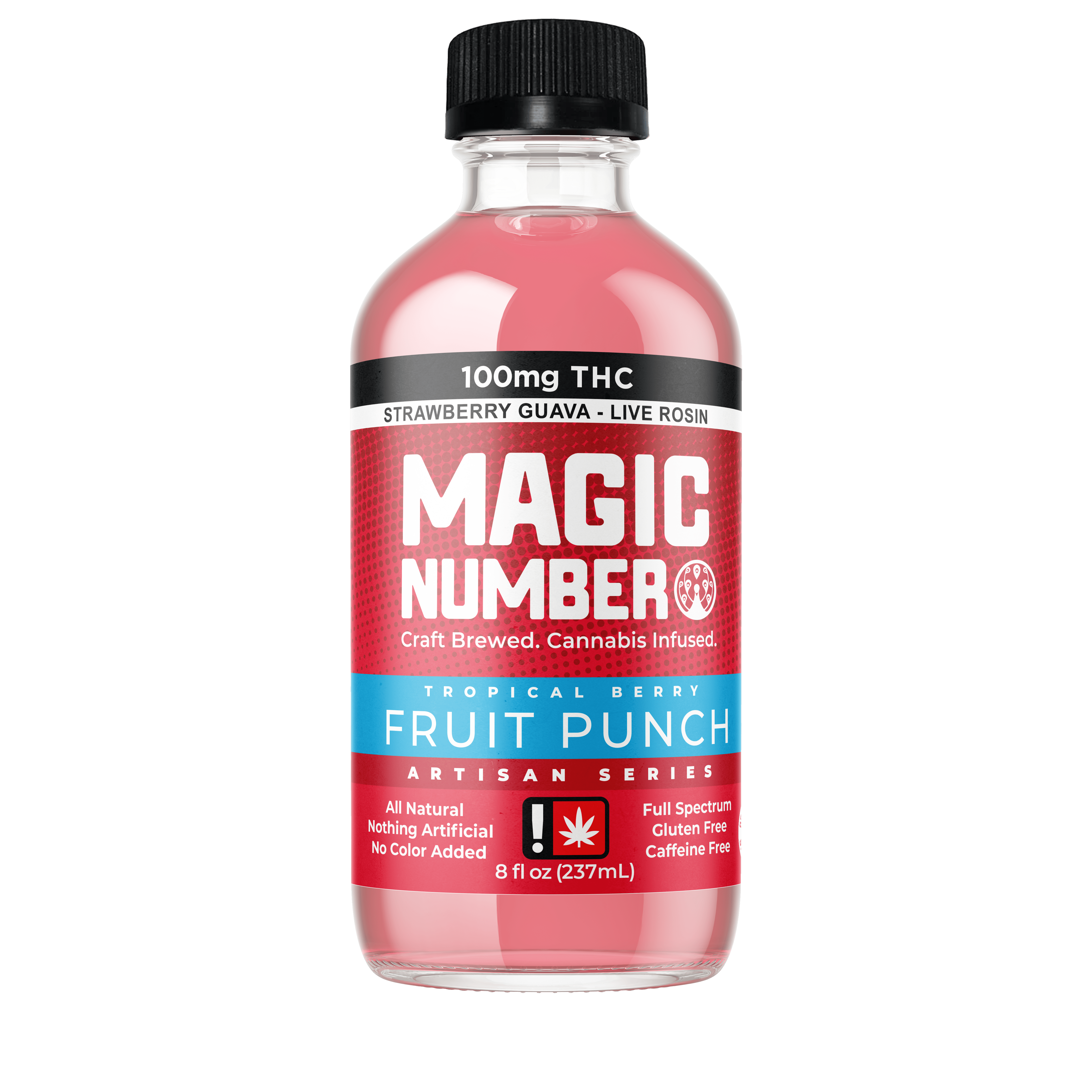 Photograph of product: Magic Number Artisan Soda 100mg - Fruit Punch