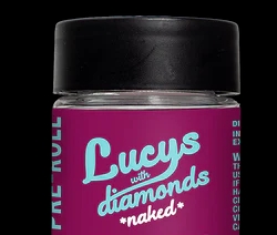 Photograph of product: Blotter Lucy's Diamond Infused Pre-Rolls | .5g Each 5 Pack | Kombucha