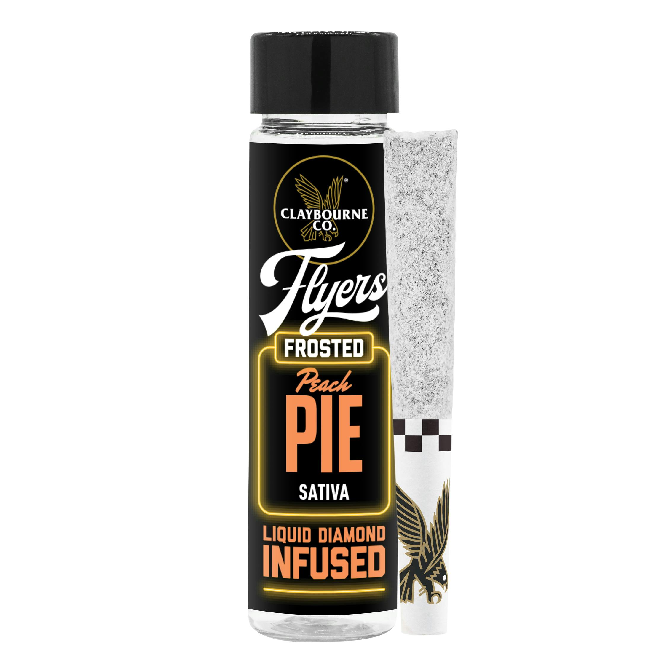 Photograph of product: Peach Pie Frosted Flyers 2-Pack Infused Pre-Rolls