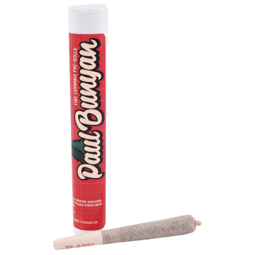 Photograph of product: Paul Bunyan White Runtz Pre-Roll 1g