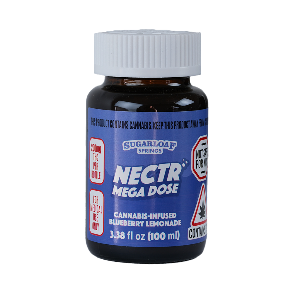 Photograph of product: Sugarloaf Springs | Mega Dose Blueberry Lemonde | 200MG