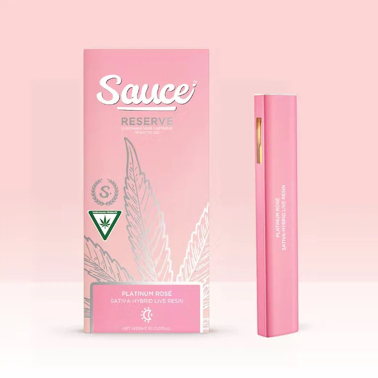 Photograph of product: Platinum Rose Live Resin Disposable | 1g