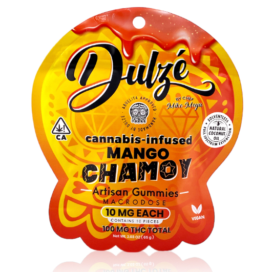 Photograph of product: DULZE - GUMMIES - MANGO CHAMOY 100MG