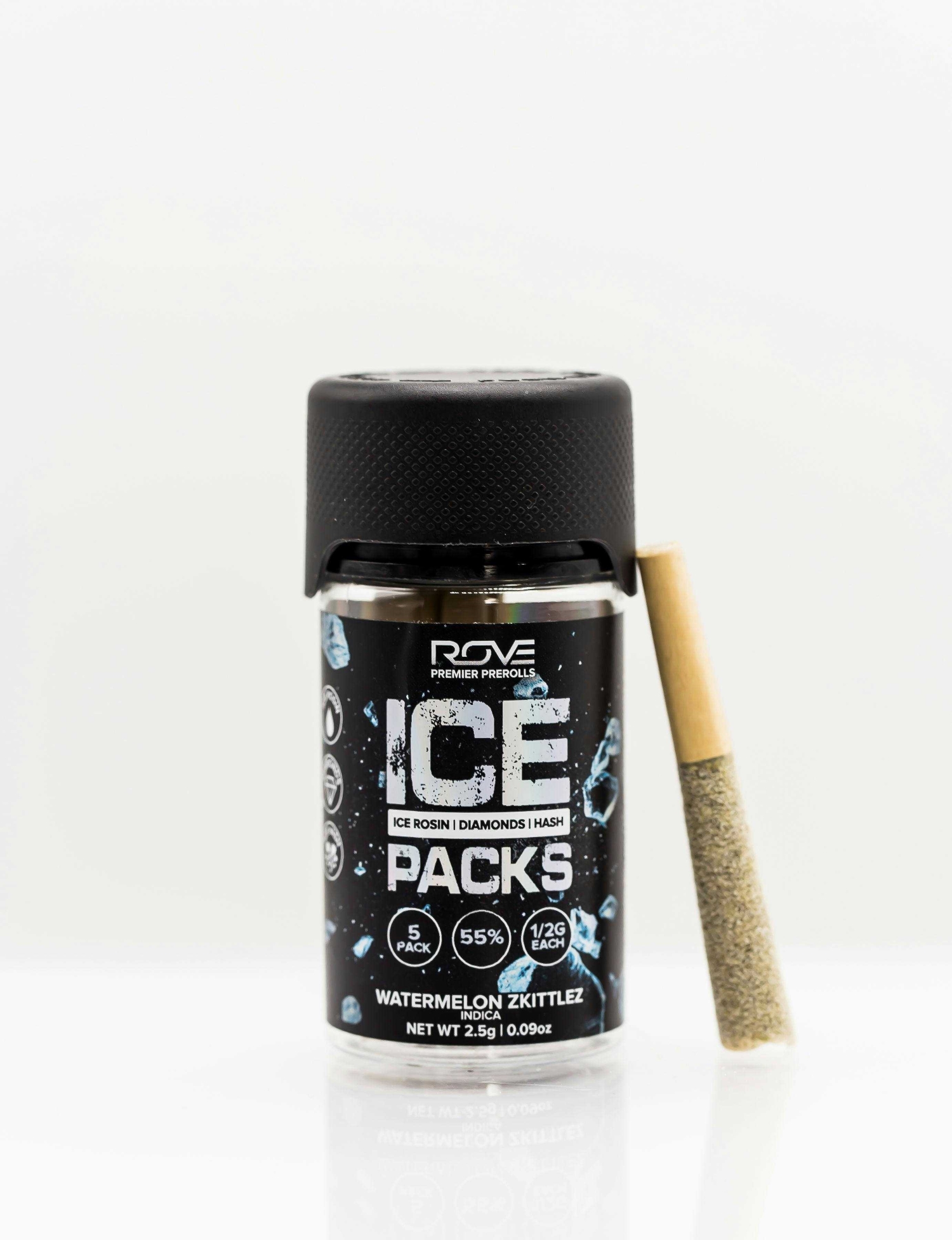 Photograph of product: 5pk - Maui Wowie - (Rosin/Diamonds/au chocolat Infused) 2.5g (S) - Rove