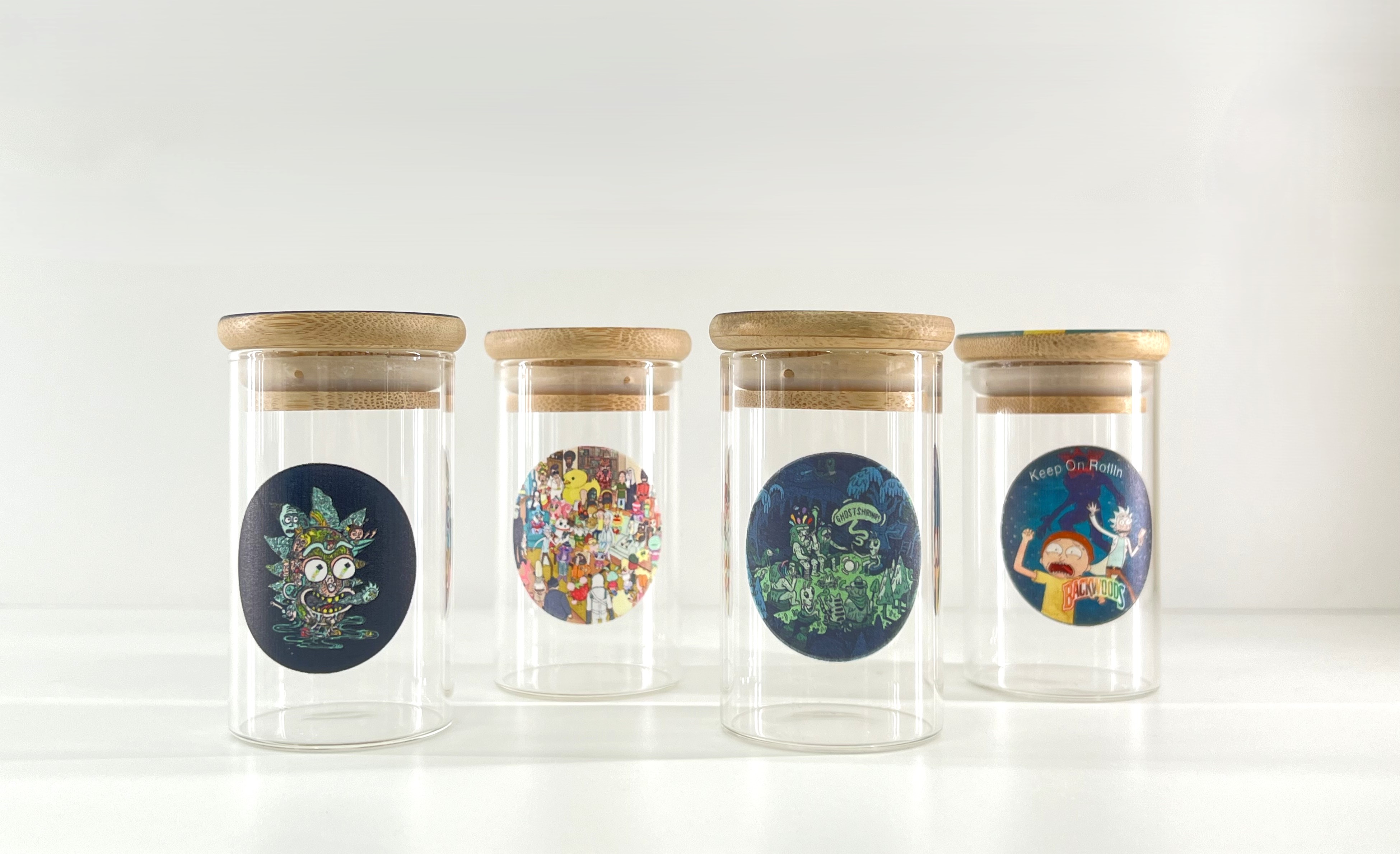 Photograph of product: Glass Stash Jar | 3"x 2"