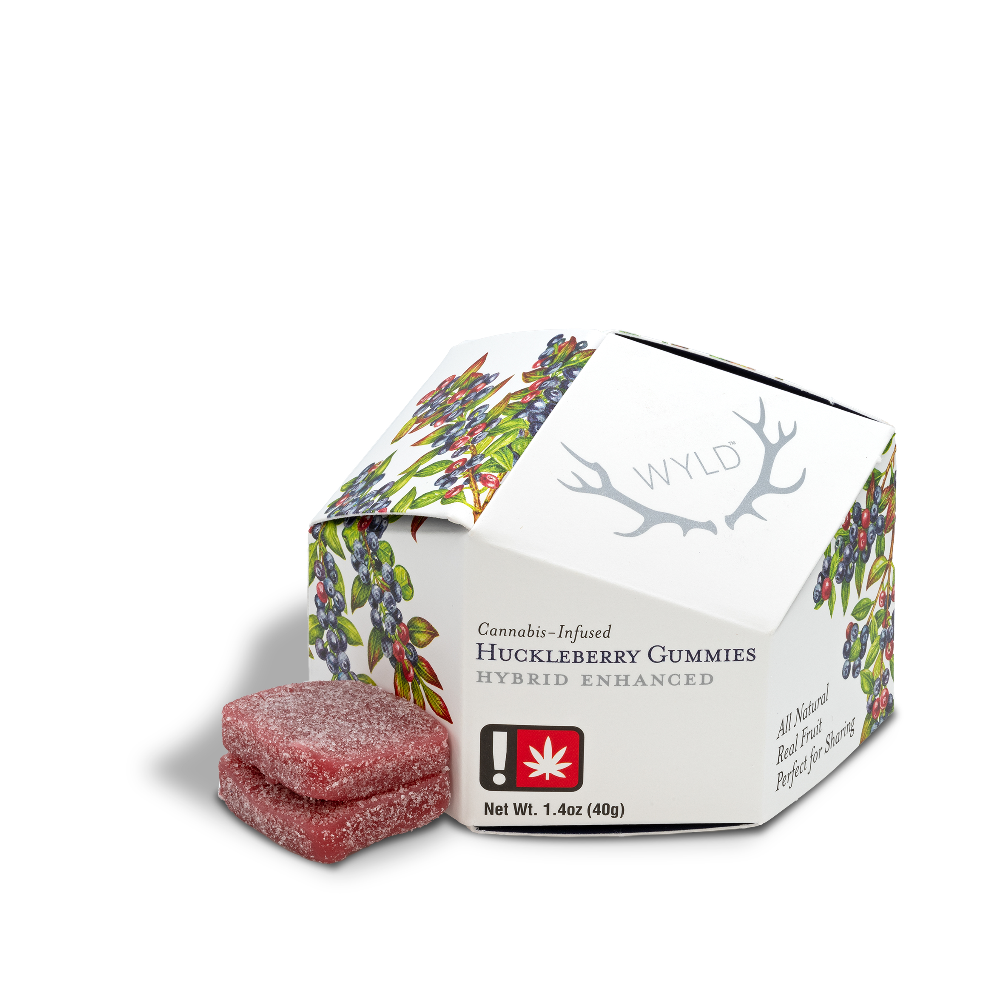 Photograph of product: Wyld - Huckleberry Gummies 100mg - 1.4oz