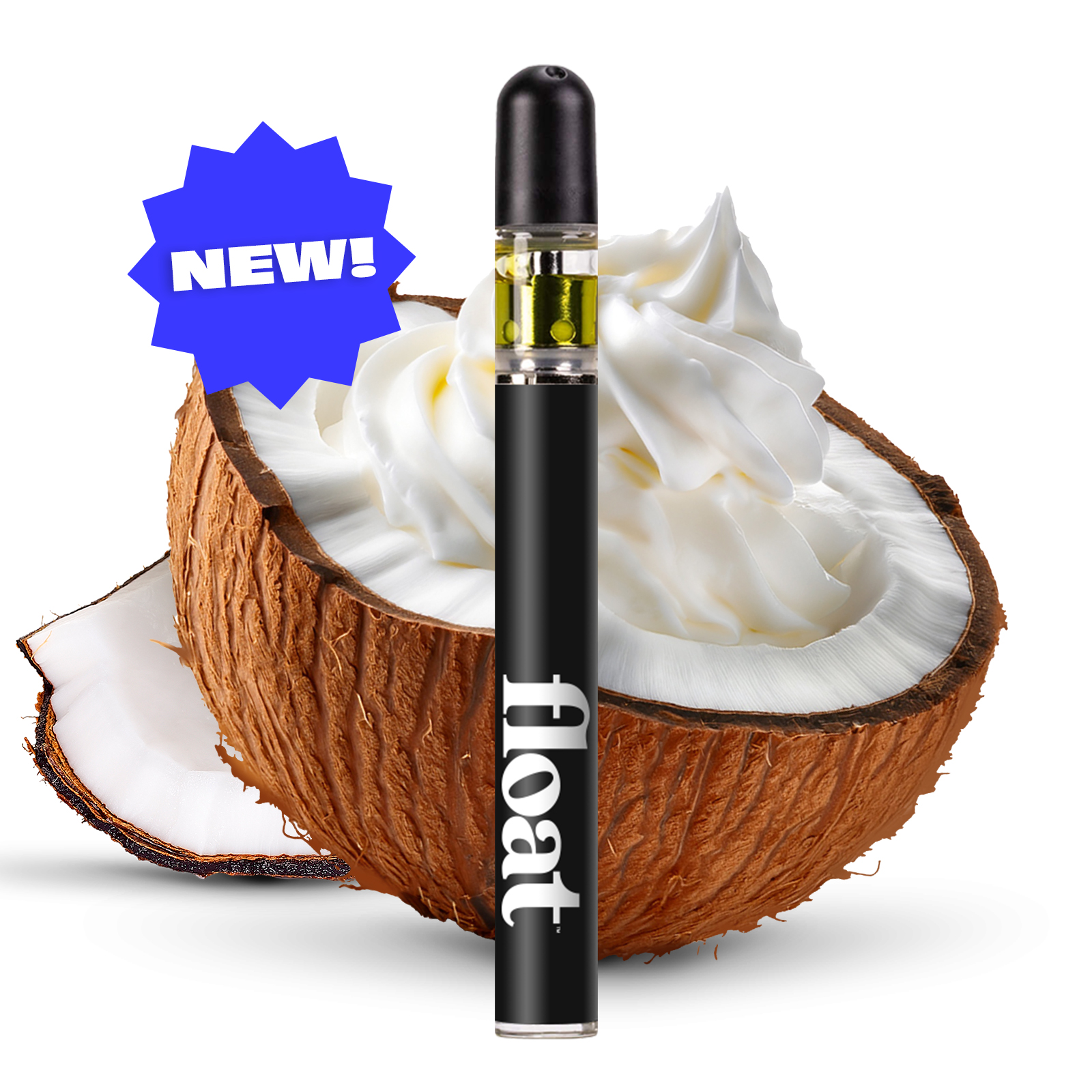 Photograph of Product: Coconut Cream (Sativa) - Disposable All-In-One Vaporizer, 0.3g
