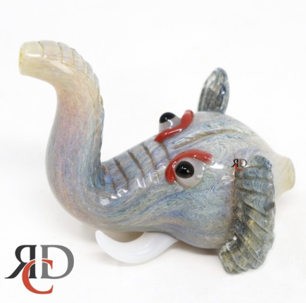 Photograph of product: Elephant Head Glass Pipe | ANML1206