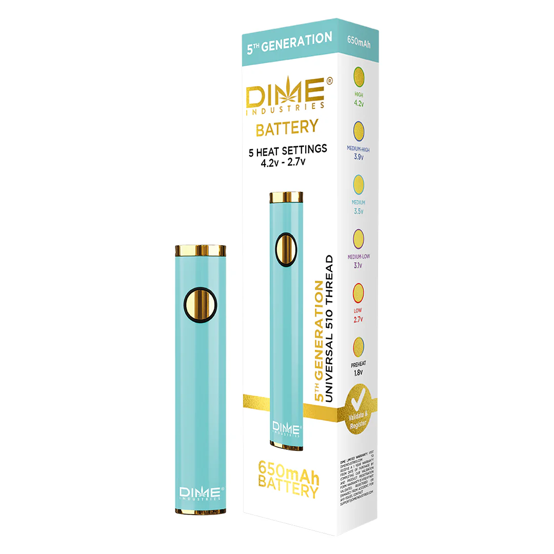 Photograph of product: Dime Industries - 510 Battery 5th Generation (Blue)