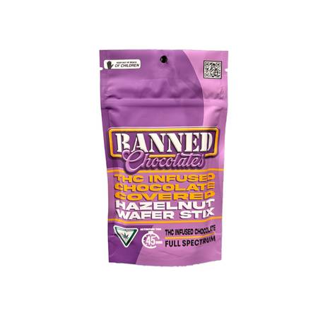 Photograph of product: Banned - Hazelnut Wafer Stix 200mg