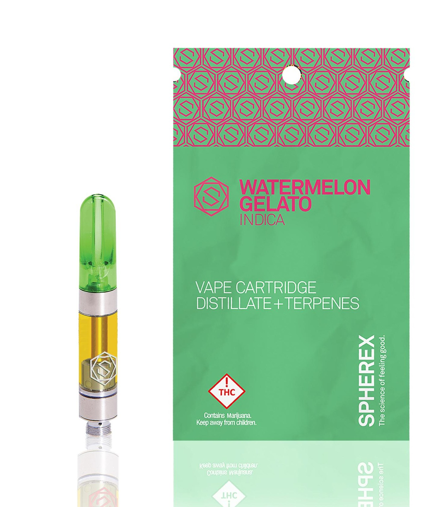 Photograph of product: Spherex Cartridge 1000mg: Watermelon Gelato