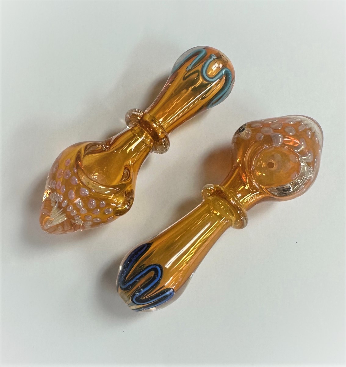 Photograph of product: Pipe - 4" Gold Fumed Mushroom Bliss Hand Pipe