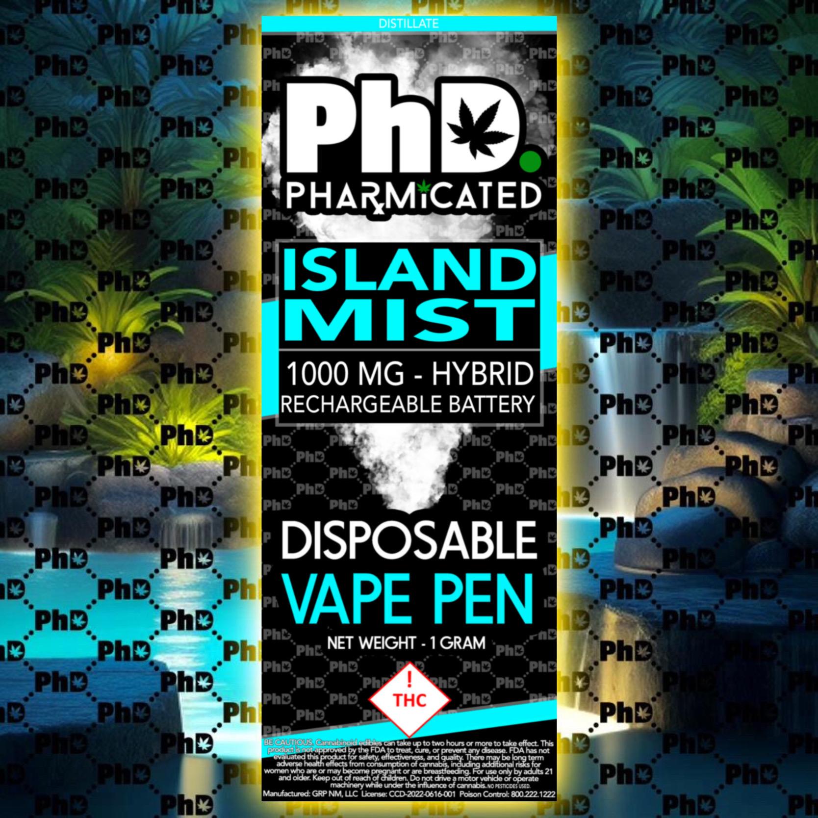 Photograph of product: 1G Disposable - Island Mist (Hybrid)