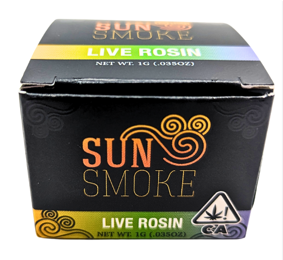 Photograph of product: SunSmoke Strawberry Bomb Hybrid Live Rosin