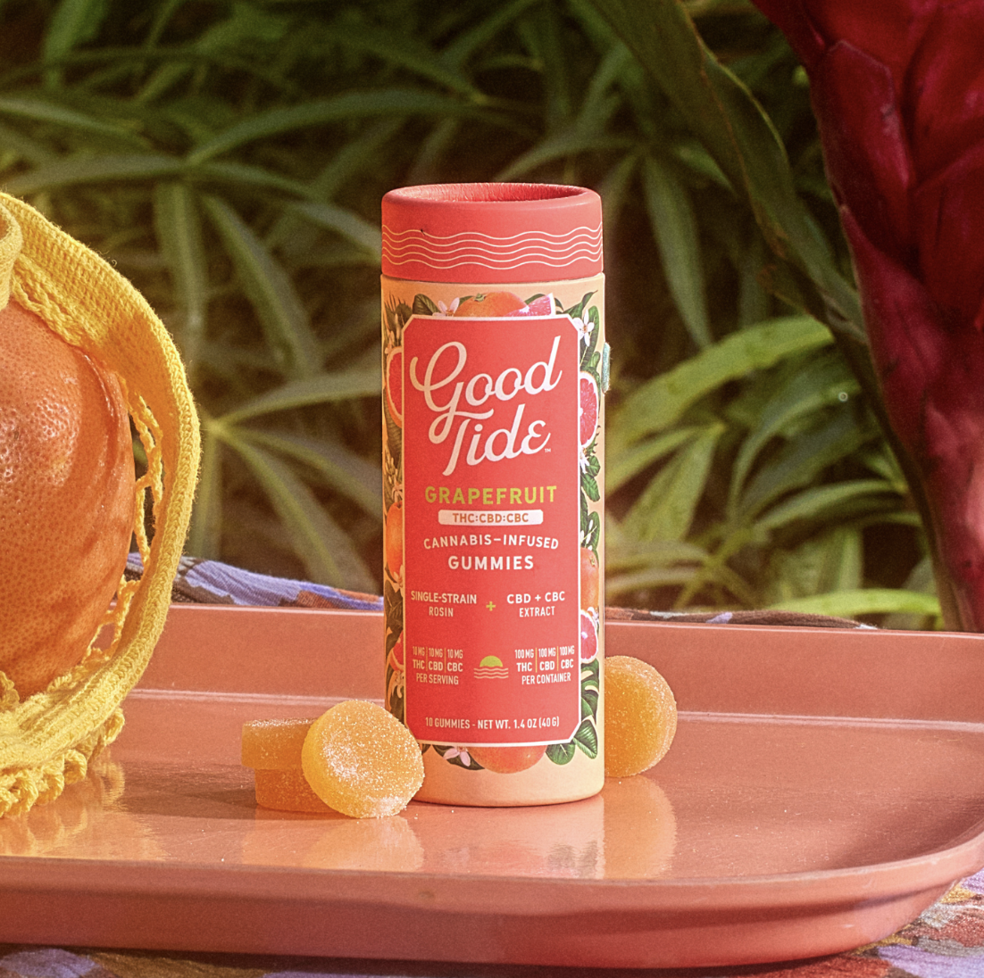 Photograph of product: Grapefruit 1:1:1 "Blissful" | Rosin Gummies 100mg