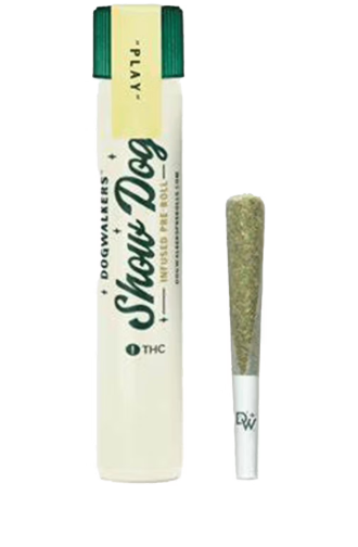Photograph of product: DogWalkers | Pre-Roll | Sour Garlicz | Infused | 1g-Oui'd