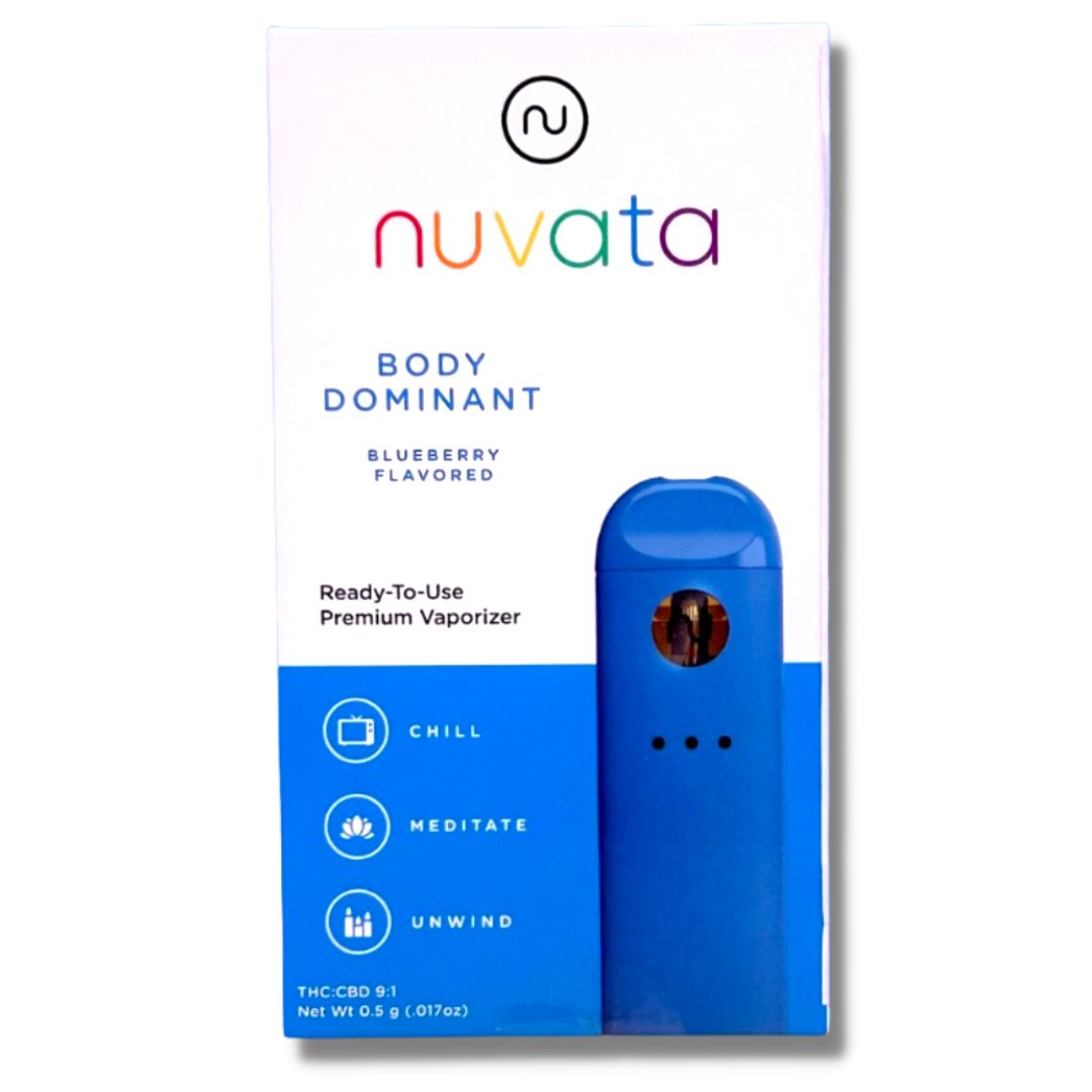 Photograph of product: Body Dominant Blueberry 9:1 TH-oui/CBD Disposable