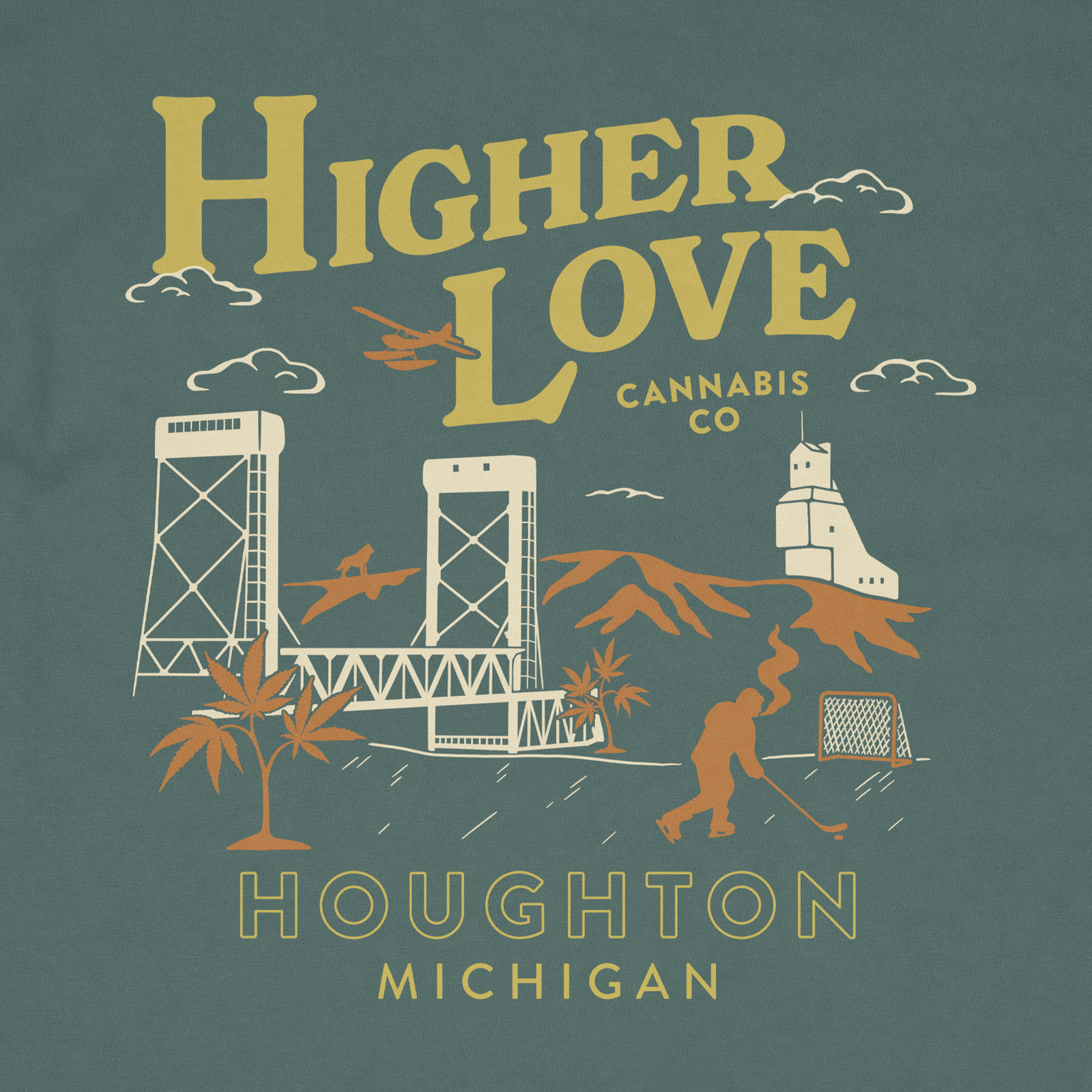 Photograph of product: Houghton Long Sleeve - Blue Spruce (2XL)