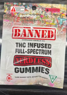 Photograph of product: Banned - Berry Melon - Nerdless Single 200mg