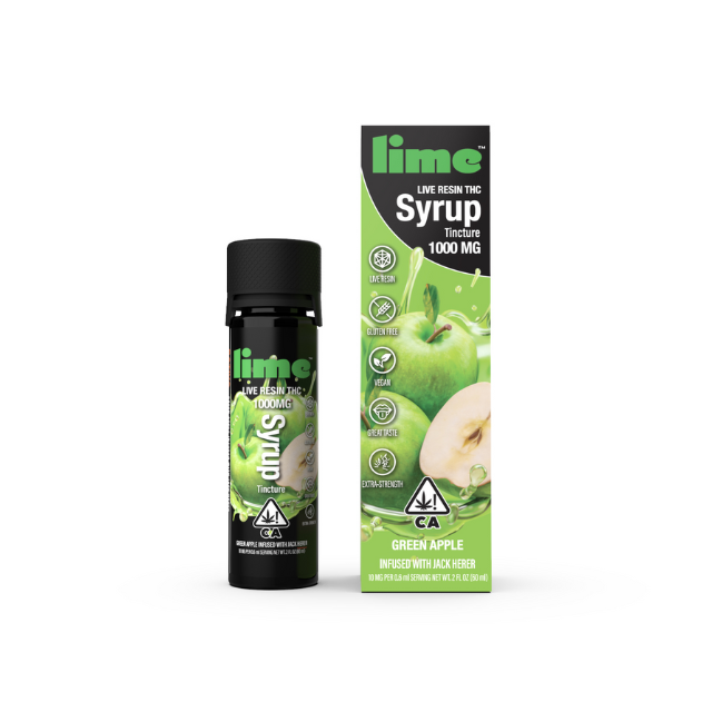 Photograph of product: 2 OZ- GREEN APPLE- SYRUP