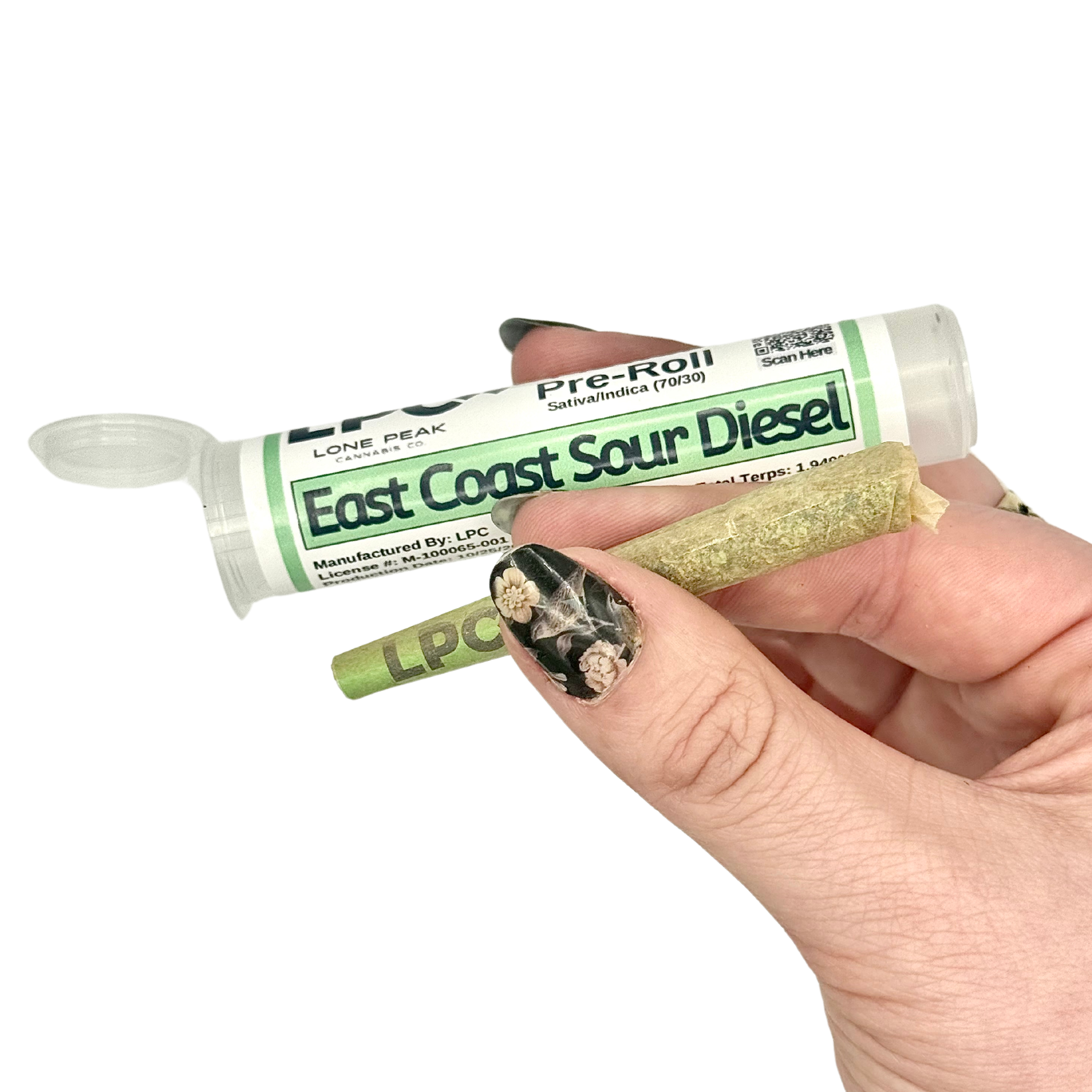 Photograph of product: Pre-roll | East Coast Sour Diesel