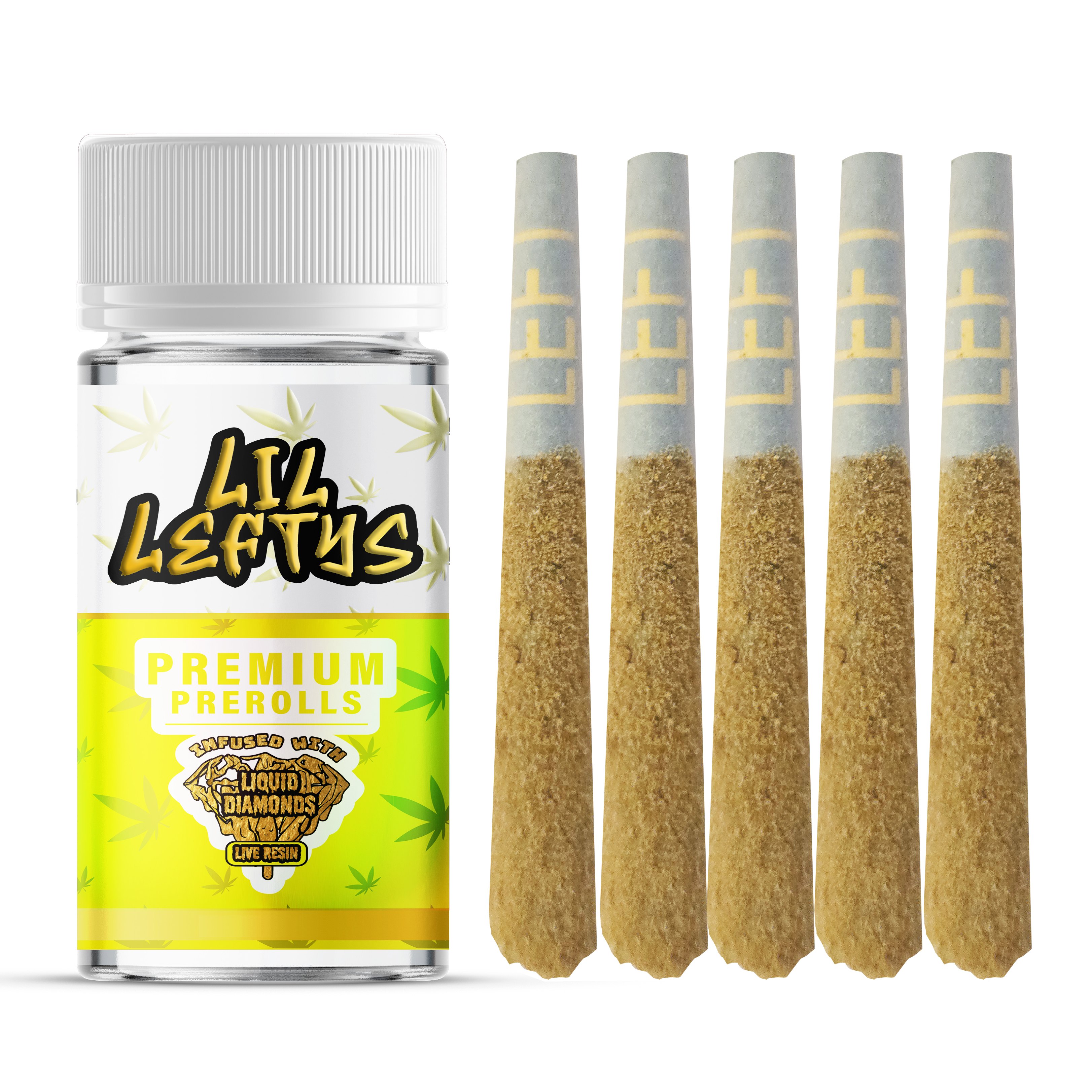 Photograph of product: PINEAPPLE SPLASH 3.75G 5 PACK INFUSED PREROLLS