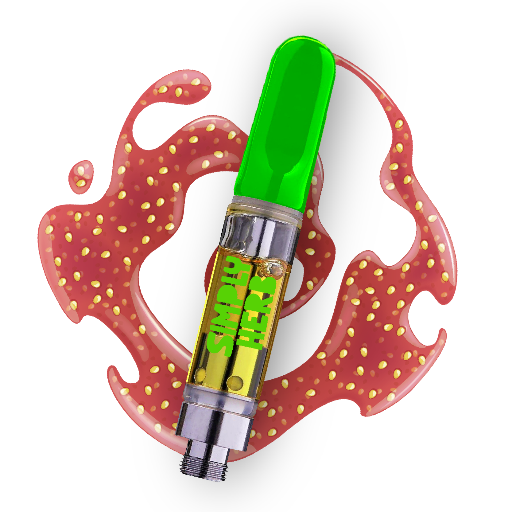 Photograph of product: Simply Herb - Strawberry Jam Cartridge 1g