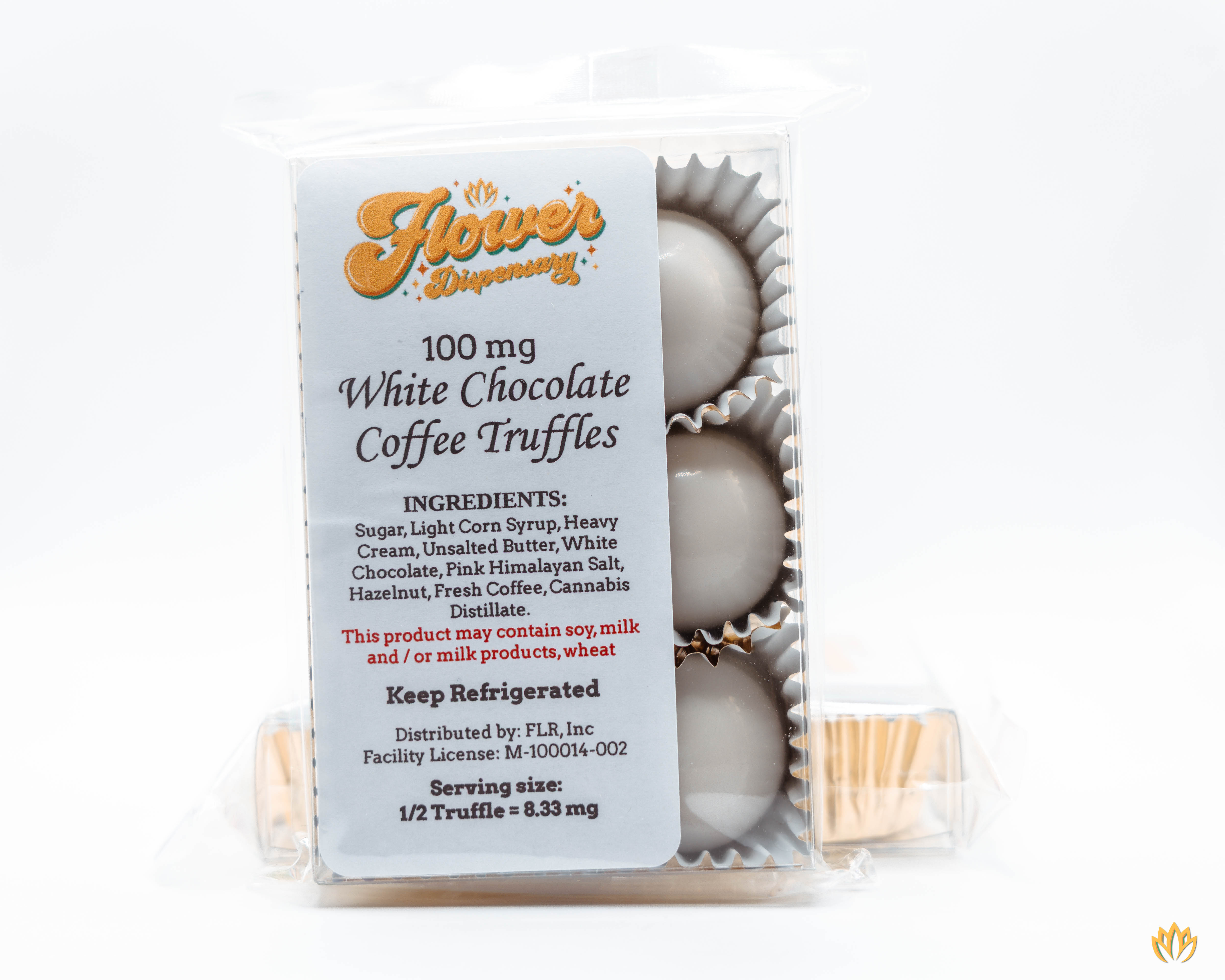 Photograph of product: Truffles White Choc. Hazelnut Coffee 100mg  6pk