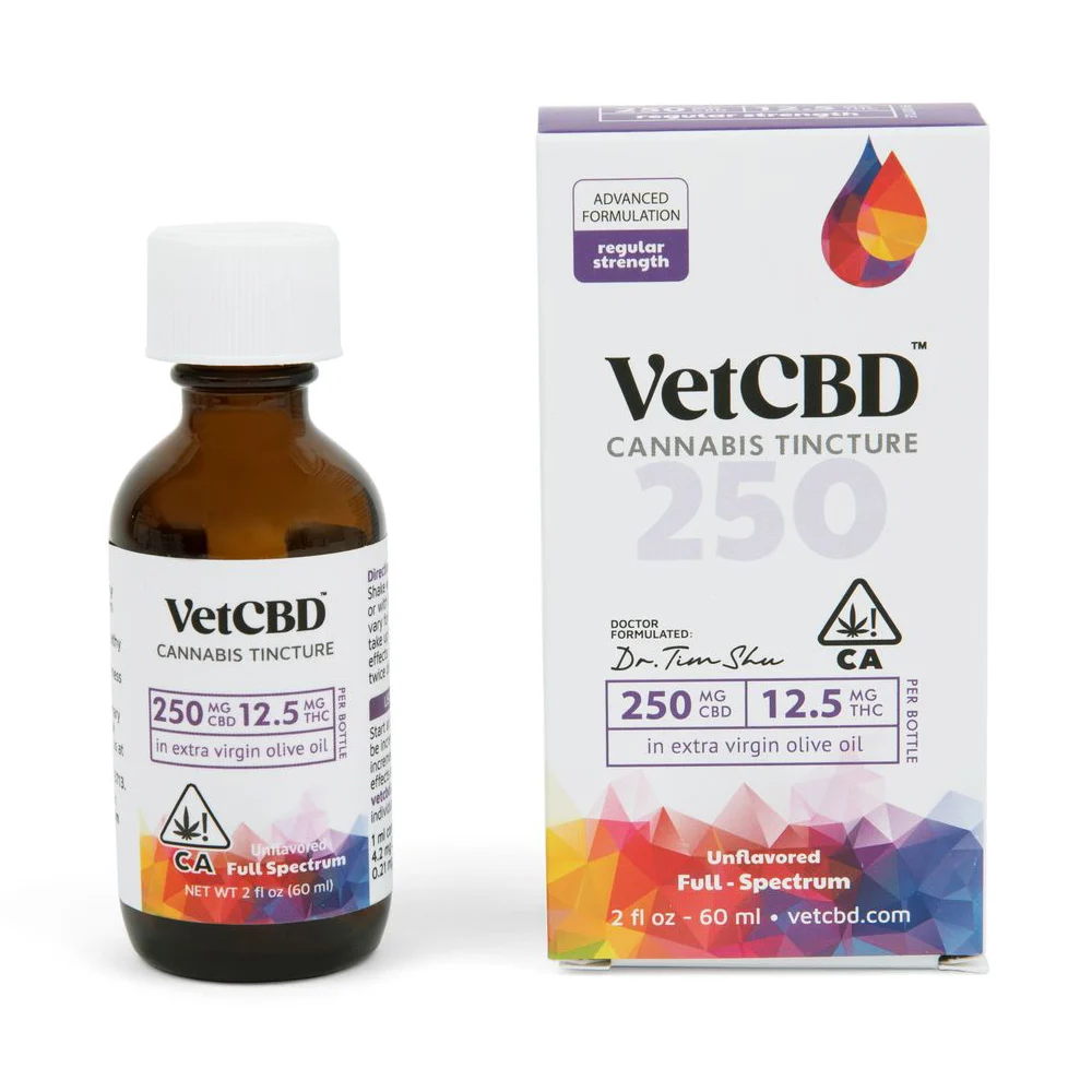 Photograph of product: VetCBD | RS Tincture 250mg:12.5mg | 2oz (20:1)