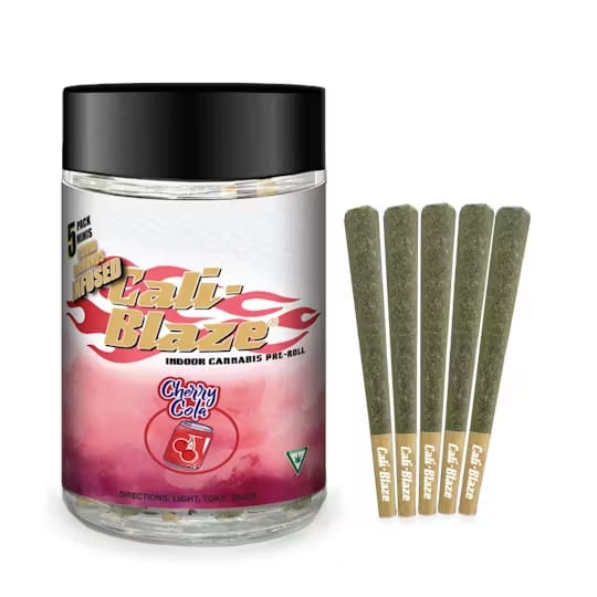 Photograph of product: Cali Blaze - Multipack Infused Prerolls - Cherry Cola