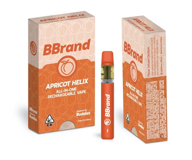 Photograph of product: BBrand - All In One Apricot Helix Disposable - 1g