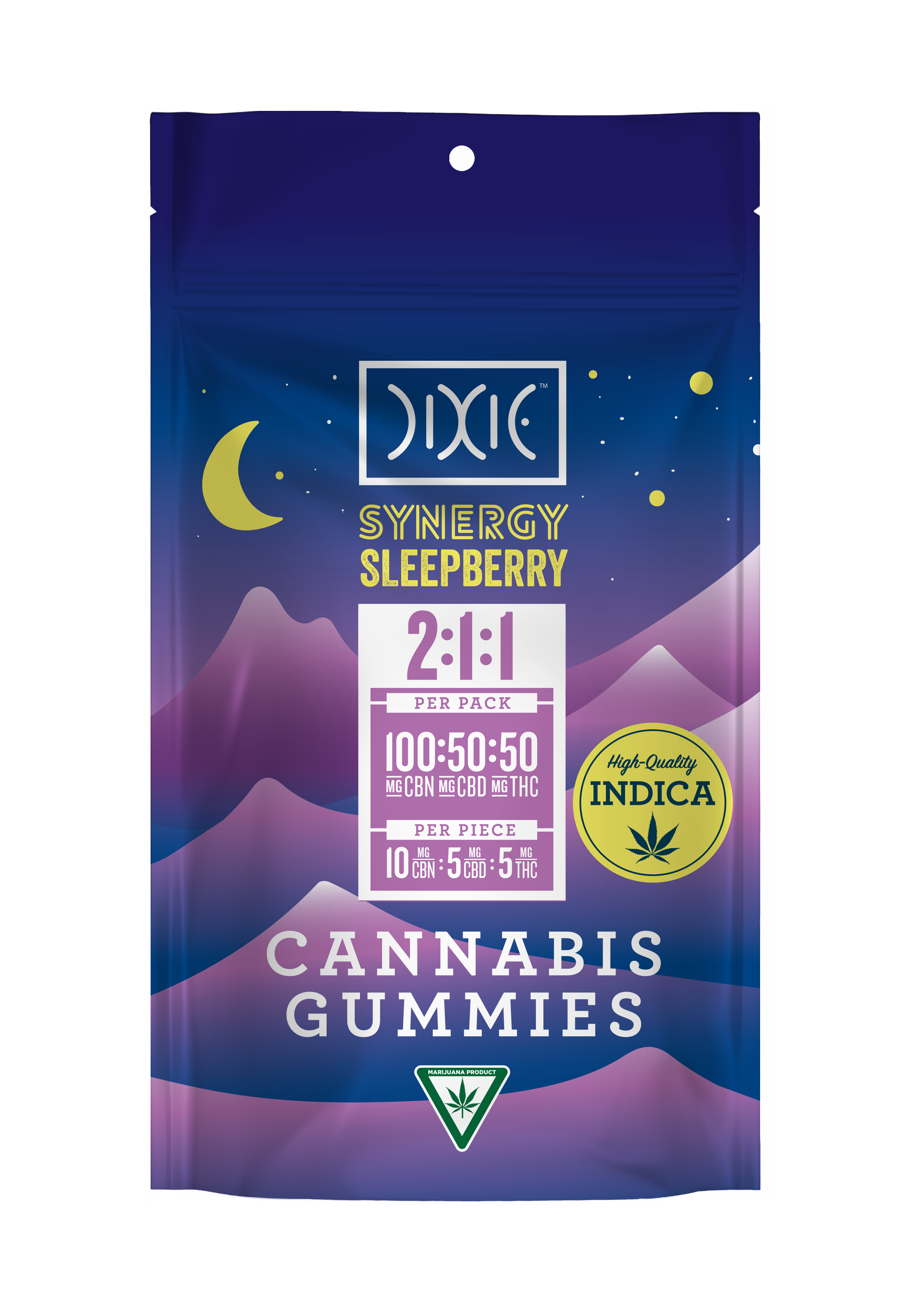 Photograph of product: Dixie - Synergy - Sleepberry 2:1:1 (50mg)