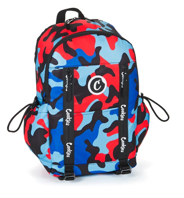 Photograph of product: Charter Smell Proof Nylon Backpack - Cookies Blue Camo - 