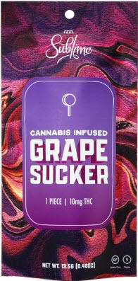 Photograph of product: SUBLIME - Grape Sucker 13.5g - 50MG