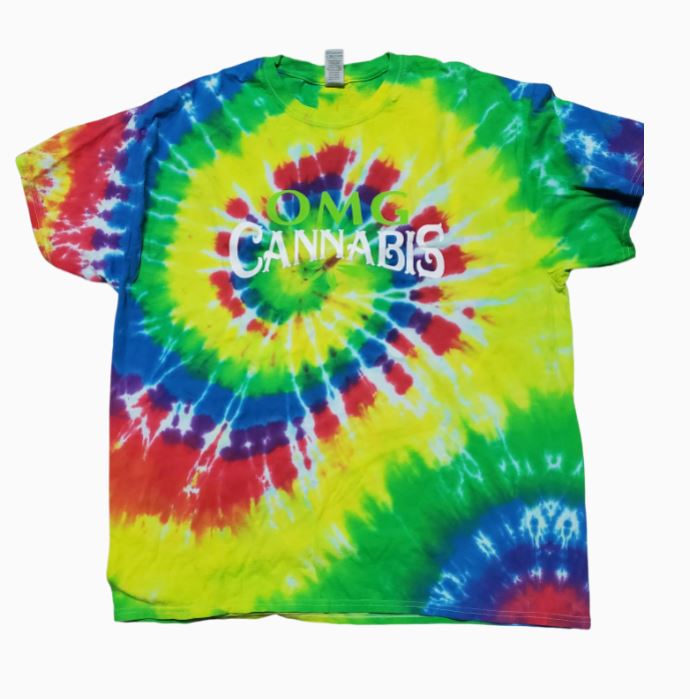 Photograph of product: OMG | Rainbow Tie Dye T-shirt (XL)