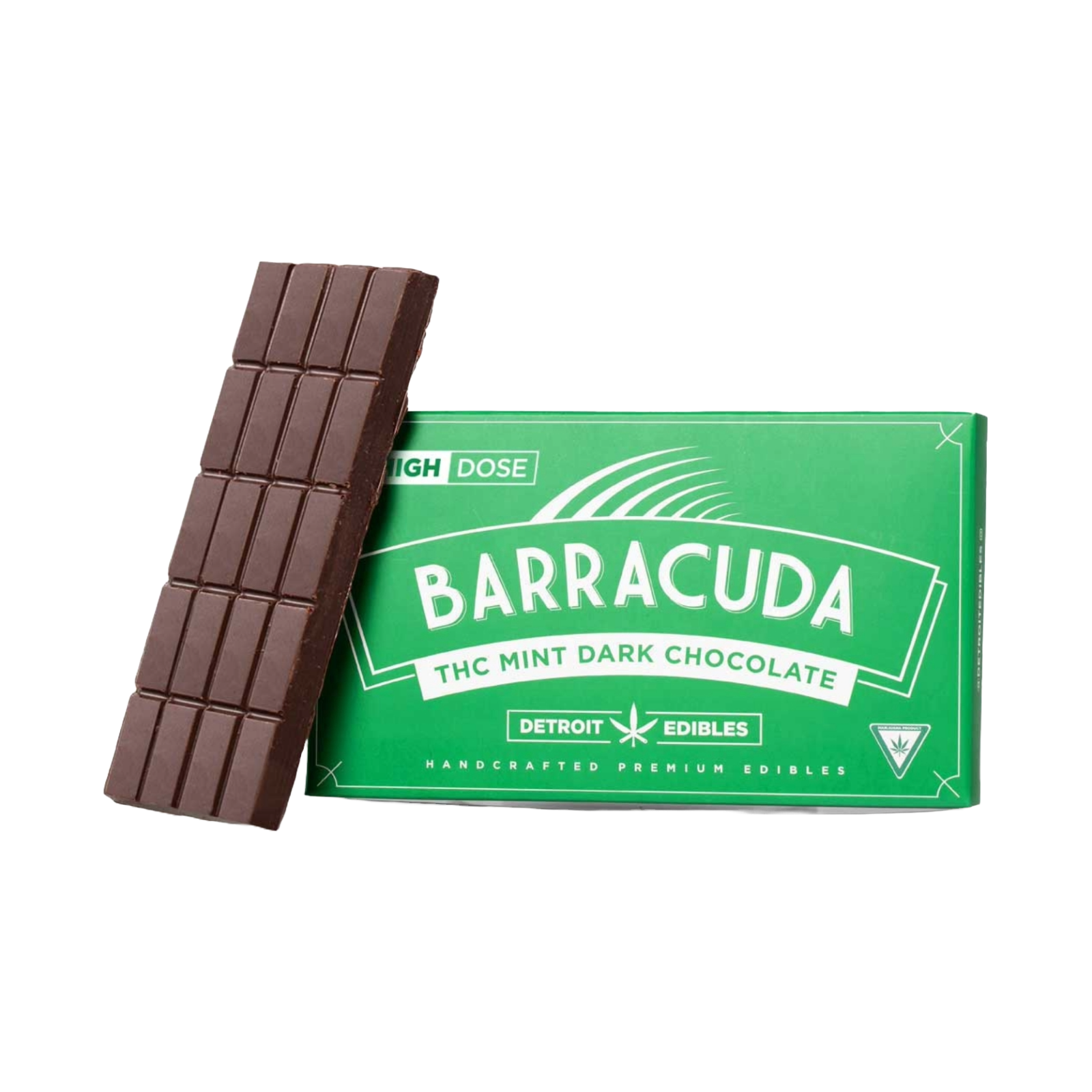 Photograph of product: BARRACUDA BAR | MINT DARK CHOCOLATE | 200MG | REC